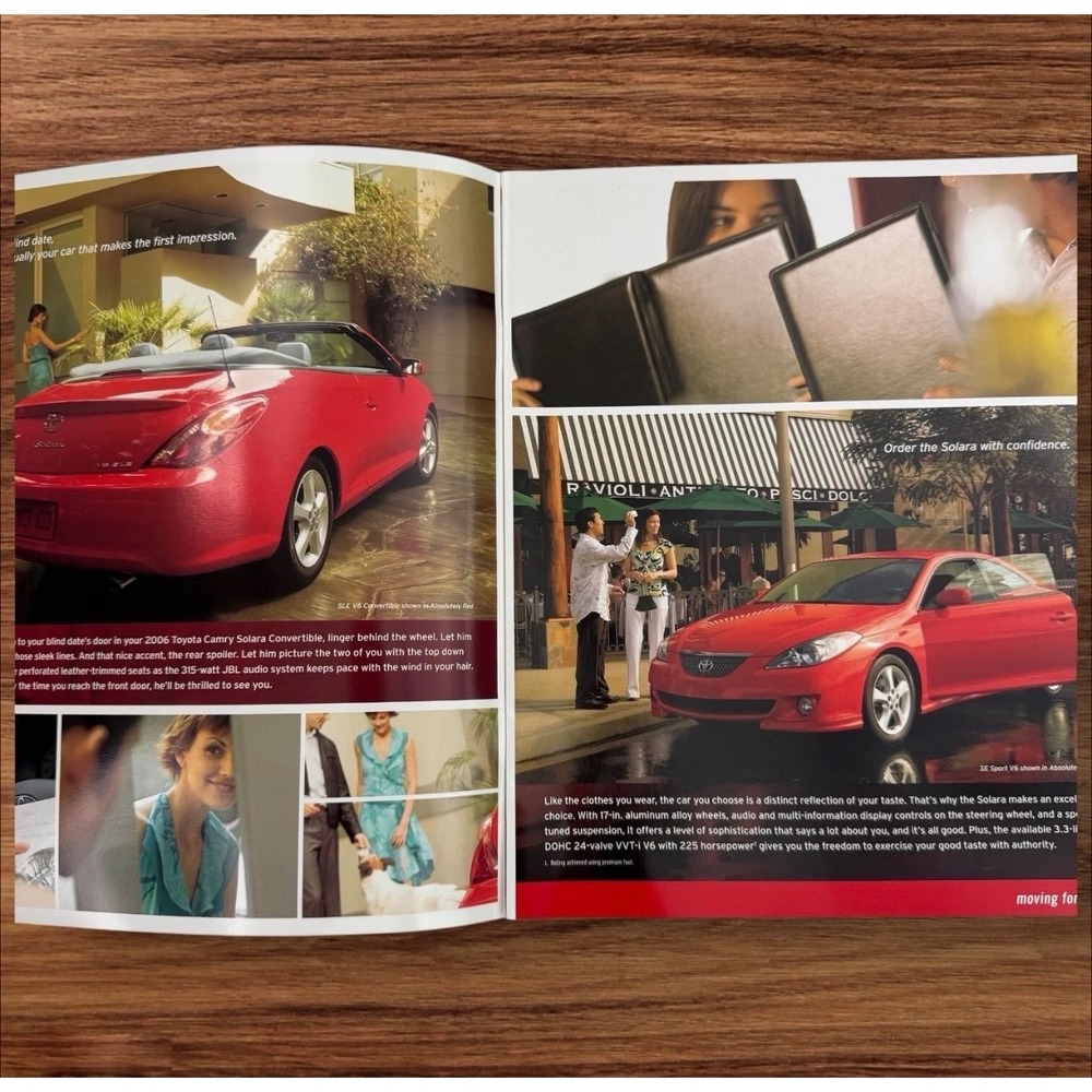 2006 Toyota Camry Solara Sales Brochure Catalog SLE SE Sport Coupe Convertible - Picture 3 of 5